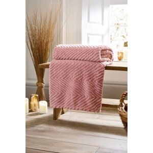 Deyongs Jumbo Hemsworth Chevron Fleece Throw Blanket Super Soft Warm & Cozy 130x170cm in Pink Size: 130 cm x 170 cm Pink 130 cm x 170 cm Deyongs Jumbo Hemsworth Chevron Fleece Throw Blanket Super Soft Warm & Cozy 130x170cm in Pink Size: 130 cm x 170 cm Pink 130 cm x 170 cm