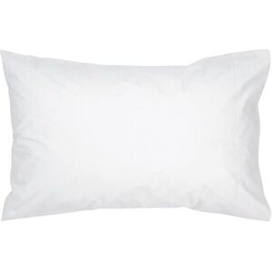 CHRISTY 400TC Luxury Cotton Sateen Plain Dye Pillowcases Pair in White White CHRISTY 400TC Luxury Cotton Sateen Plain Dye Pillowcases Pair in White White