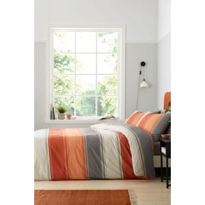 Fusion 'Betley' Classic Wide Stripe Duvet Cover Set in Light Brown Size: Double Light Brown Double Fusion 'Betley' Classic Wide Stripe Duvet Cover Set in Light Brown Size: Double Light Brown Double