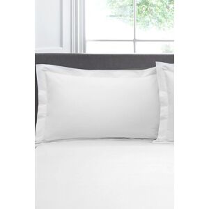 Appletree 'Premium 200TC Plain Dye' Hotel Quality 100% Percale Cotton Oxford Pillowcases (Pair) in White Size: Standard Pillow Case White Standard Pillow Case Appletree 'Premium 200TC Plain Dye' Hotel Quality 100% Percale Cotton Oxford Pillowcases (Pair) in White Size: Standard Pillow Case White Standard Pillow Case