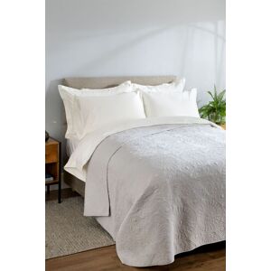 Soak&Sleep Quilted Cotton Bedspread in Light Grey Size: Single Light Grey Single Soak&Sleep Quilted Cotton Bedspread in Light Grey Size: Single Light Grey Single