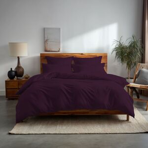 Snug City Plain Dyed Easy Care Polycotton Duvet Cover & Pillowcase/s Set Bed Linen in Plum Size: Super King Plum Super King Snug City Plain Dyed Easy Care Polycotton Duvet Cover & Pillowcase/s Set Bed Linen in Plum Size: Super King Plum Super King