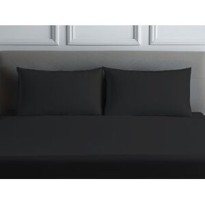 Snug City Luxury 200TC Housewife Pillowcase Pair Soft Feel in Black Size: Standard Pillow Case Black Standard Pillow Case Snug City Luxury 200TC Housewife Pillowcase Pair Soft Feel in Black Size: Standard Pillow Case Black Standard Pillow Case