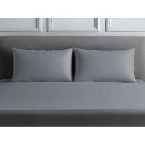 Snug City Luxury 200TC Housewife Pillowcase Pair Soft Feel in Grey Size: Standard Pillow Case Grey Standard Pillow Case Snug City Luxury 200TC Housewife Pillowcase Pair Soft Feel in Grey Size: Standard Pillow Case Grey Standard Pillow Case