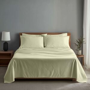 Snug City Luxury 400TC Sateen Soft Touch Hotel Quality Flat Sheet Bed Linen in Cream Size: Single Cream Single Snug City Luxury 400TC Sateen Soft Touch Hotel Quality Flat Sheet Bed Linen in Cream Size: Single Cream Single