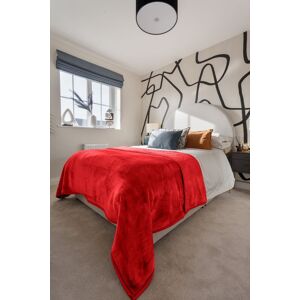 Snug City Mink Throw Soft Touch Blanket Fleece Faux Fur in Red Size: 200 cm x 240 cm Red 200 cm x 240 cm Snug City Mink Throw Soft Touch Blanket Fleece Faux Fur in Red Size: 200 cm x 240 cm Red 200 cm x 240 cm