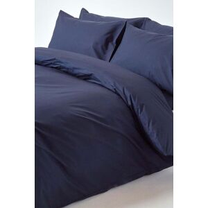 Homescapes Egyptian Cotton Duvet Cover with Pillowcase, 200 TC in Navy Size: Single Navy Single Homescapes Egyptian Cotton Duvet Cover with Pillowcase, 200 TC in Navy Size: Single Navy Single