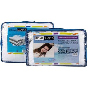 Homescapes Kids 10.5 Tog Super Microfibre Duvet & Pillow Set Homescapes Kids 10.5 Tog Super Microfibre Duvet & Pillow Set