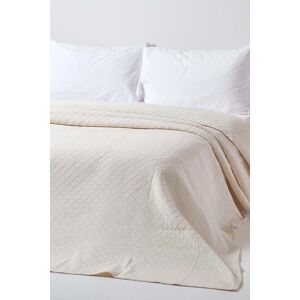 Homescapes Cream Cotton Diamond Pattern Bedspread - Bedspread Homescapes Cream Cotton Diamond Pattern Bedspread - Bedspread