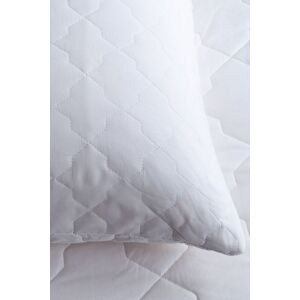 Soak&Sleep Quilted Cotton Pillow Protector Pair in White Size: Standard Pillow Case White Standard Pillow Case Soak&Sleep Quilted Cotton Pillow Protector Pair in White Size: Standard Pillow Case White Standard Pillow Case