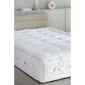 Soak&Sleep Soft as Down Microfibre with Silk Mattress Topper in White Size: Double White Double Soak&Sleep Soft as Down Microfibre with Silk Mattress Topper in White Size: Double White Double