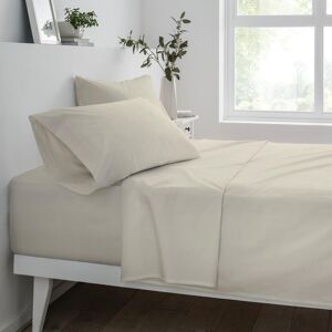 Smart Living Polycotton Bed Linen Luxury Fitted Bedsheet or Pillowcase Non Iron in Natural Size: Single Fitted Natural Single Fitted Smart Living Polycotton Bed Linen Luxury Fitted Bedsheet or Pillowcase Non Iron in Natural Size: Single Fitted Natural Single Fitted