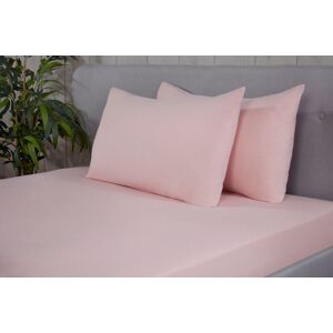 Smart Living Brushed Cotton Bed Linen Fitted Bedsheet or Pillowcase Pair Non Iron in Pink Size: King Pink King Smart Living Brushed Cotton Bed Linen Fitted Bedsheet or Pillowcase Pair Non Iron in Pink Size: King Pink King