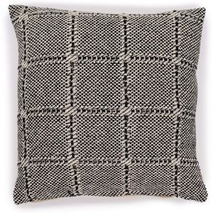 KDMD Classic Cushion Cover - Squares Grey - 40x40cm in Black Size: 40x40 cm Black 40x40 cm KDMD Classic Cushion Cover - Squares Grey - 40x40cm in Black Size: 40x40 cm Black 40x40 cm