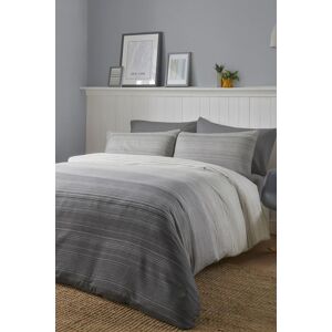 Fusion 'Fairhaven' Easy Care Duvet Cover Set in Charcoal Size: Double Charcoal Double Fusion 'Fairhaven' Easy Care Duvet Cover Set in Charcoal Size: Double Charcoal Double