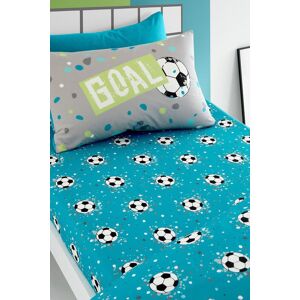 Bedlam 'Goal' Easycare 25cm Fitted Bed Sheet in Grey Size: Single Grey Single Bedlam 'Goal' Easycare 25cm Fitted Bed Sheet in Grey Size: Single Grey Single