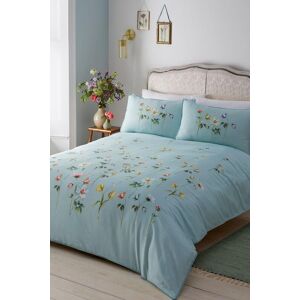 Appletree 'Serenity' 200 Thread Count Pure Cotton Duvet Cover Set in Duck Egg Blue Size: Super King Duck Egg Blue Super King Appletree 'Serenity' 200 Thread Count Pure Cotton Duvet Cover Set in Duck Egg Blue Size: Super King Duck Egg Blue Super King