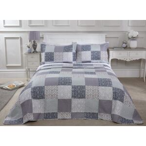 New Edge Blinds Worcester Bedspread in Blue Size: King Blue King New Edge Blinds Worcester Bedspread in Blue Size: King Blue King