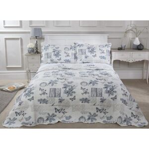 New Edge Blinds Hemmingway Bedspread in Grey Size: Single Grey Single New Edge Blinds Hemmingway Bedspread in Grey Size: Single Grey Single