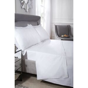 New Edge Blinds 400 Thread Count Cotton Collection Flat Sheet in White Size: Super King White Super King New Edge Blinds 400 Thread Count Cotton Collection Flat Sheet in White Size: Super King White Super King