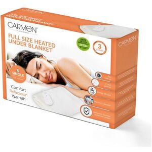 Carmen Gil Heated Under Blanket Full size Single by Overheat Protection C81195 White White Carmen Gil Heated Under Blanket Full size Single by Overheat Protection C81195 White White