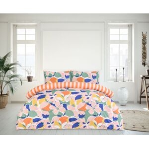 Smart Living Luxury Super Soft Reversible Abstract Floral Duvet Cover With Pillowcase Size: Single Multicolor Single Smart Living Luxury Super Soft Reversible Abstract Floral Duvet Cover With Pillowcase Size: Single Multicolor Single