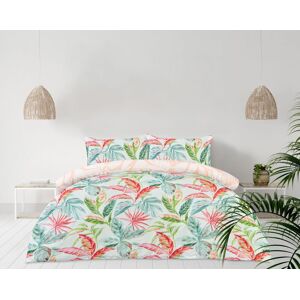 Smart Living Luxury Super Soft Reversible Exotic Palms Duvet Cover with Pillowcase Size: Double Multicolor Double Smart Living Luxury Super Soft Reversible Exotic Palms Duvet Cover with Pillowcase Size: Double Multicolor Double