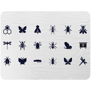 Benjamin Tate Design Insect icons Designer Blanket in Natural Size: 120 cm x 150 cm Natural 120 cm x 150 cm Benjamin Tate Design Insect icons Designer Blanket in Natural Size: 120 cm x 150 cm Natural 120 cm x 150 cm