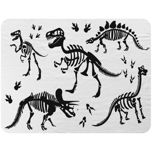 Benjamin Tate Design Stylish Dinosaur Silhouettes Designer Blanket in Natural Size: 120 cm x 150 cm Natural 120 cm x 150 cm Benjamin Tate Design Stylish Dinosaur Silhouettes Designer Blanket in Natural Size: 120 cm x 150 cm Natural 120 cm x 150 cm