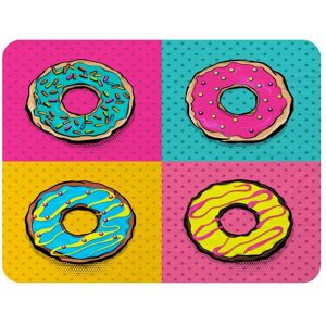 Benjamin Tate Design donut cartoon pop art style Designer Blanket in Natural Size: 120 cm x 150 cm Natural 120 cm x 150 cm Benjamin Tate Design donut cartoon pop art style Designer Blanket in Natural Size: 120 cm x 150 cm Natural 120 cm x 150 cm