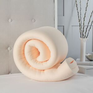 Snug City Memory Foam Mattress Topper 2 Inch Orthopedic Support Mattress Topper With Removable Zip Cover in White Size: Single White Single Snug City Memory Foam Mattress Topper 2 Inch Orthopedic Support Mattress Topper With Removable Zip Cover in White Size: Single White Single