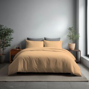 Snug City Microfibre Soft Touch Duvet Cover & Pillowcase/s Set Bed Linen in Beige Size: Double Beige Double Snug City Microfibre Soft Touch Duvet Cover & Pillowcase/s Set Bed Linen in Beige Size: Double Beige Double
