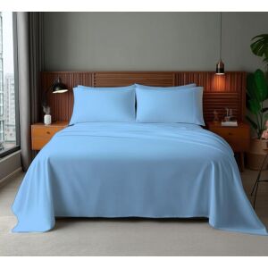 Snug City Microfibre Soft Touch Flat Sheet Plain Dyed Bed Linen in Light Blue Size: Super King Flat Light Blue Super King Flat Snug City Microfibre Soft Touch Flat Sheet Plain Dyed Bed Linen in Light Blue Size: Super King Flat Light Blue Super King Flat