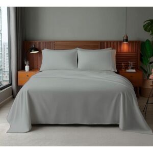Snug City Microfibre Soft Touch Flat Sheet Plain Dyed Bed Linen in Silver Size: Single Flat Silver Single Flat Snug City Microfibre Soft Touch Flat Sheet Plain Dyed Bed Linen in Silver Size: Single Flat Silver Single Flat