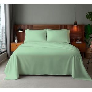 Snug City Microfibre Soft Touch Flat Sheet Plain Dyed Bed Linen in Duck Egg Blue Size: Double Flat Duck Egg Blue Double Flat Snug City Microfibre Soft Touch Flat Sheet Plain Dyed Bed Linen in Duck Egg Blue Size: Double Flat Duck Egg Blue Double Flat