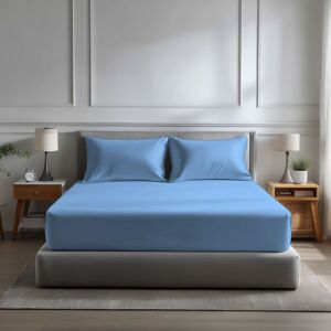 Snug City Microfibre Soft Touch Fitted Sheet 40cm Extra Deep Skirt Plain Dyed Bed Linen in Light Blue Size: Single Light Blue Single Snug City Microfibre Soft Touch Fitted Sheet 40cm Extra Deep Skirt Plain Dyed Bed Linen in Light Blue Size: Single Light Blue Single