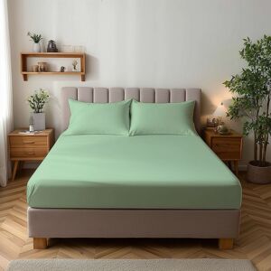 Snug City Microfibre Soft Touch Fitted Sheet 25cm Skirt Plain Dyed Bed Linen in Duck Egg Blue Size: Double Duck Egg Blue Double Snug City Microfibre Soft Touch Fitted Sheet 25cm Skirt Plain Dyed Bed Linen in Duck Egg Blue Size: Double Duck Egg Blue Double