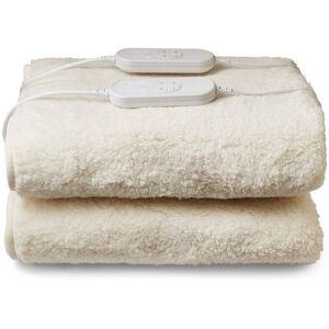 Morphy Richards EverCosy Super King Premium Fleece Heated Electric Under Blanket in White White Super King Morphy Richards EverCosy Super King Premium Fleece Heated Electric Under Blanket in White White Super King