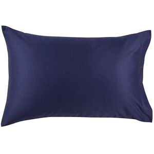 CHRISTY 400TC Luxury Cotton Sateen Plain Dye King Pillowcases Pair in Navy Navy King CHRISTY 400TC Luxury Cotton Sateen Plain Dye King Pillowcases Pair in Navy Navy King