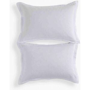 CHRISTY Double Layered Relaxed Retreat Luxury Cotton King Pillowcase Pair in White White CHRISTY Double Layered Relaxed Retreat Luxury Cotton King Pillowcase Pair in White White