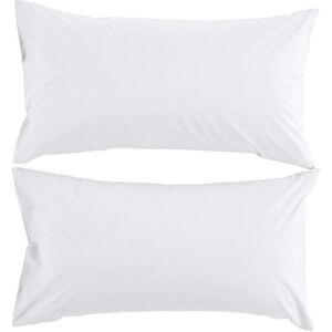 CHRISTY Pure Cotton Percale King Pillowcase Pair in White White CHRISTY Pure Cotton Percale King Pillowcase Pair in White White
