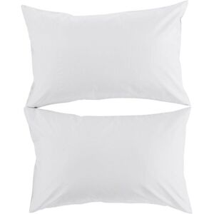 CHRISTY 500TC Premium Sateen Luxury Standard Pillowcase Pair in White White CHRISTY 500TC Premium Sateen Luxury Standard Pillowcase Pair in White White