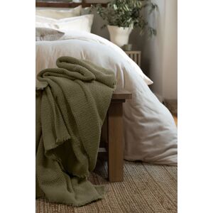 CHRISTY 'Madeira' Super Soft Fringed Blanket in Green Size: 140 cm x 180 cm Green 140 cm x 180 cm CHRISTY 'Madeira' Super Soft Fringed Blanket in Green Size: 140 cm x 180 cm Green 140 cm x 180 cm