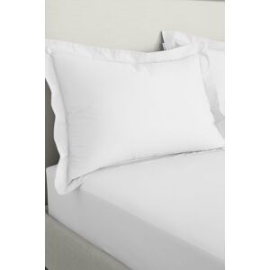 Bianca '200 Thread Count Cotton Percale' Oxford Pillowcases in White White Bianca '200 Thread Count Cotton Percale' Oxford Pillowcases in White White