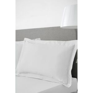 Bianca '400 Thread Count Cotton Sateen' Oxford Pillowcase Pair in White White Bianca '400 Thread Count Cotton Sateen' Oxford Pillowcase Pair in White White