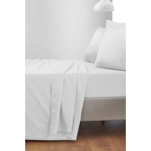 Bianca '400 Thread Count Cotton Sateen' Flat Sheet in White Size: King Flat White King Flat Bianca '400 Thread Count Cotton Sateen' Flat Sheet in White Size: King Flat White King Flat