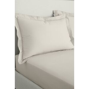 Bianca '200 Thread Count Cotton Percale' Oxford Pillowcases in Natural Natural Bianca '200 Thread Count Cotton Percale' Oxford Pillowcases in Natural Natural