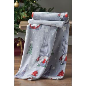 Catherine Lansfield 'Christmas Gnomes' Blanket Throw in Grey Size: 130 cm x 170 cm Grey 130 cm x 170 cm Catherine Lansfield 'Christmas Gnomes' Blanket Throw in Grey Size: 130 cm x 170 cm Grey 130 cm x 170 cm