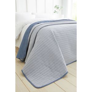 Catherine Lansfield Blue Reversible Quilted Bedspread - Bedspread Catherine Lansfield Blue Reversible Quilted Bedspread - Bedspread