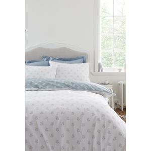 Bianca 'Esme Floral' 200 Thread Count Cotton Reversible Duvet Cover Set in Blue Size: King Blue King Bianca 'Esme Floral' 200 Thread Count Cotton Reversible Duvet Cover Set in Blue Size: King Blue King